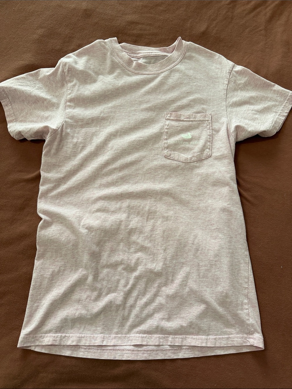 Southern Marsh Men's Pocket Tee in Light Pink